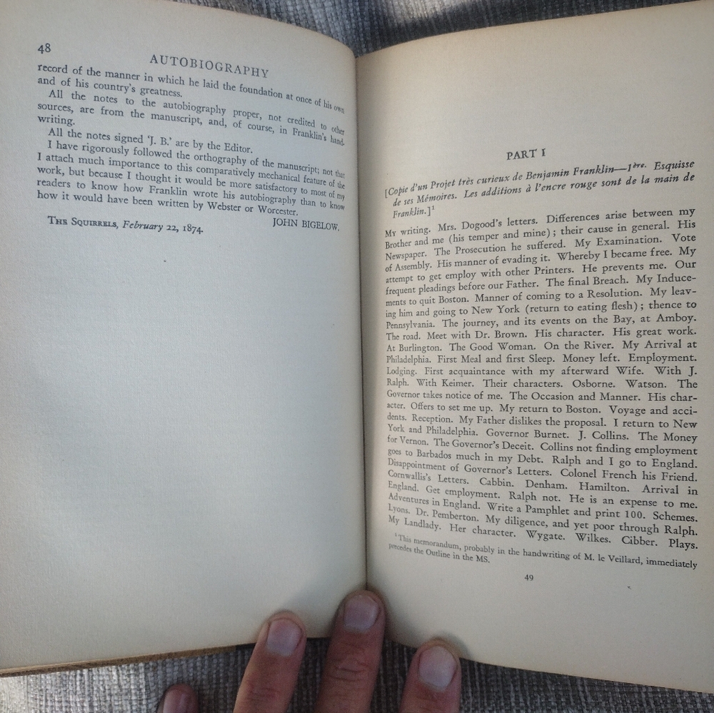 1874 Edition Of The Autobiography Of Benjamin Franklin - Picture 3 of 6